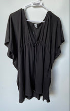 Load image into Gallery viewer, Old Navy Womens Black Tie Front Swimwear Kimono Cover Up Size Medium