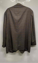 Load image into Gallery viewer, Daniel Cremieux Mens Brown Check Long Sleeve Two-Button Sport Blazer Size 50L