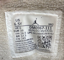 Load image into Gallery viewer, Authentic Nike Kids Air Jordan 3 Retro White Print Sneaker Shoes Sz 6.5Y Stained