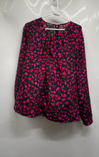 Load image into Gallery viewer, Jones New York Womens Black Pink Long Sleeve Blouse Top Size 22W