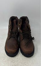 Load image into Gallery viewer, Ever Boots Mens Dark Brown Leather Round Toe Lace-Up Ankle Work Boots Size 7M