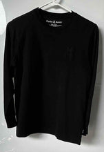Load image into Gallery viewer, Psycho Bunny Boys Black Crew-Neck Long Sleeve Pullover T-Shirt Size L 14-16