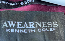 Load image into Gallery viewer, Kenneth Cole Mens Burgundy Long Sleeve Slim Fit Dress Shirt Size 14.5 With Tag
