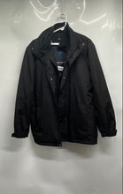 Load image into Gallery viewer, Calvin Klein Mens Black Water Resistant Shell Windbreaker Jacket Size Large