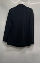 Load image into Gallery viewer, Express Womens Black Notch Lapel Pockets Double-Breasted Blazer Sz XS With Tags