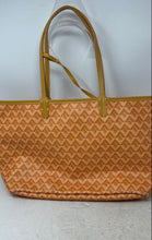 Load image into Gallery viewer, Emo Womens Yellow Geometric Shoulder Strap Medium Tote Bag With Wallet