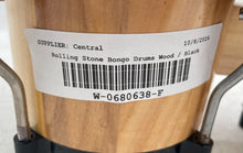 Load image into Gallery viewer, Rolling Stone Brown Black Wooden Beginners Bongo Drums Instrument Set