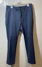Load image into Gallery viewer, Express Mens Blue Flat Front Slash Pocket Tapered Leg Chino Pants Size 31x30