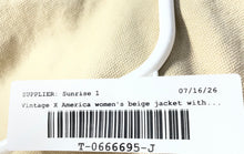 Load image into Gallery viewer, Vintage X America Womens Beige Long Sleeve Full-Zip Utility Jacket Size 2XL