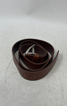 Load image into Gallery viewer, H&M Mens Brown Silver-Tone Buckle Leather Adjustable Dress Belt Size Medium