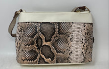Load image into Gallery viewer, Anne Klein Womens Multicolor Snakeskin Print Adjustable Strap Crossbody Bag