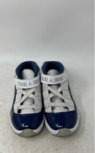 Load image into Gallery viewer, Nike Boys Air Jordan 11 Retro 378040-123 White Blue Sneaker Shoes Size 10C