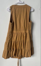Load image into Gallery viewer, Nine West Womens Brown Sleeveless V-Neck Tiered Wrap Dress Size Medium