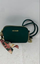 Load image into Gallery viewer, Steve Madden Womens Green Gold Chain Zipper Mini Crossbody Bag With Wallet