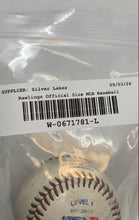 Load image into Gallery viewer, Rawlings White Red Stitched MLB Official Level 1 Soft Center Training Baseball