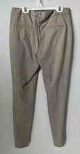 Load image into Gallery viewer, Zara Basic Womens Beige Printed Flat Front Slash Pocket Ankle Pants Size 4