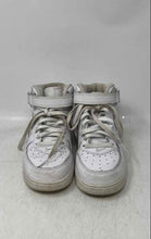 Load image into Gallery viewer, Nike Kids Air Force 1 Mid '07 White Leather Lace-Up Sneaker Shoes Size 1.5Y
