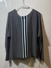 Load image into Gallery viewer, INC International Concepts Womens Multicolor Striped Knit Pullover Sweater Sz L