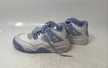 Load image into Gallery viewer, Nike Kids Air Jordan 4 Retro White Blue Lace-Up Sneaker Shoes Size 3Y