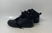 Load image into Gallery viewer, Nike Kids Court Borough Mid 2 CD7782-001 Black Leather Sneakers Shoes Size 4Y