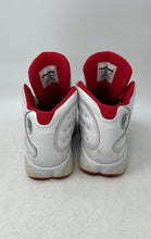 Load image into Gallery viewer, Nike Boys Air Jordan 13 414574-103 White Leather Basketball Shoes Sz 4Y No Laces