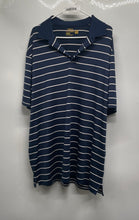 Load image into Gallery viewer, Polo Ralph Lauren Mens Blue And White Striped Short Sleeve Polo Shirt Size XXL