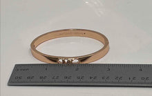 Load image into Gallery viewer, Michael Kors Women's Rose Gold-Tone Bangle Bracelet, Classic Minimalist Style