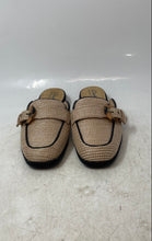 Load image into Gallery viewer, Clarks Womens Lyrical Shine Beige Square Toe Slip-On Mule Flats Size 6M