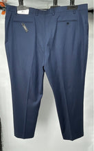 Load image into Gallery viewer, Shaquille O'Neal Mens Navy Blue Flat Front Stretch Dress Pants XL With Tags