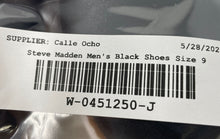 Load image into Gallery viewer, Steve Madden Mens Gully Black Leather Low Top Lace-Up Sneakers Shoes Size 9
