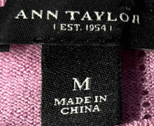 Load image into Gallery viewer, Ann Taylor Womens Pink Long Sleeve Knitted Pullover Sweater Size Medium