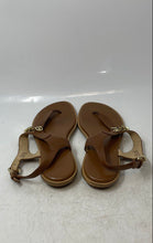 Load image into Gallery viewer, Michael Kors Womens Suki Brown Leather Open Toe Flat Thong Sandals Size 6.5 M