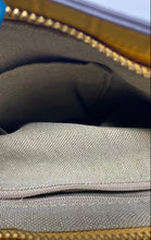Load image into Gallery viewer, Prune Womens Yellow Crocodile Embossed Leather Single Strap Zip Top Shoulder Bag