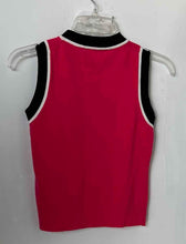 Load image into Gallery viewer, Karl Lagerfeld Womens Pink Black White Sleeveless Knitted Tank Top Size XS