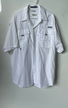 Load image into Gallery viewer, Columbia Mens PFG Bahama II White Short Sleeve Dual Pocket Button-Up Shirt Sz XL