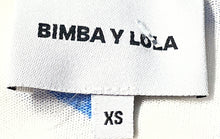 Load image into Gallery viewer, Bimba Y Lola Womens White Blue Red Long Sleeve Pullover Sweater Size XS