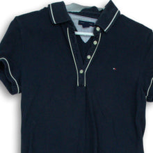 Load image into Gallery viewer, Tommy Hilfiger Womens Navy Blue Collared Short Sleeve Polo Shirt Dress Size S