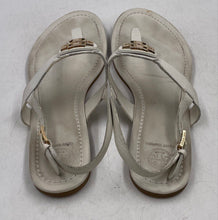 Load image into Gallery viewer, Authentic Tory Burch Womens Bryce White Slingback Sandals Size 8.5M Damaged