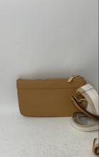 Load image into Gallery viewer, Nanette Lepore Womens Molie Tech Beige Leather Detachable Strap Crossbody Bag