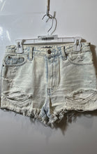 Load image into Gallery viewer, Abercrombie & Fitch Womens Annie Blue High Rise Distressed Cut-Off Shorts Sz 27