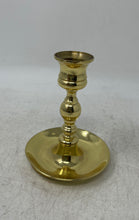 Load image into Gallery viewer, Vintage Baldwin Gold-Tone Shiny Polished Saucer Base Candlestick Holder