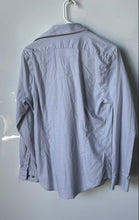 Load image into Gallery viewer, Express 1MX Mens Gray Long Sleeve Spread Collar Dress Shirt Size S/P