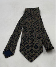 Load image into Gallery viewer, Giorgio Armani Mens Multicolor Geometric Print Silk Adjustable Long Designer Tie