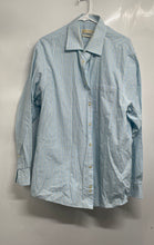 Load image into Gallery viewer, Michael Kors Mens White Turquoise Plaid Print Regular Fit Dress Shirt Size XL