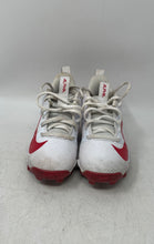 Load image into Gallery viewer, Nike Boys Alpha Menace 4 Shark FQ4012-102 White Red Football Cleats Size 12C