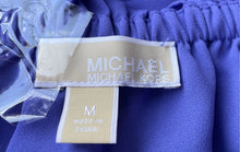 Load image into Gallery viewer, Michael Kors Womens Purple Long Sleeve Blouse Top Size Medium