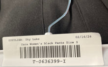 Load image into Gallery viewer, Zara Womens Black Welt Pockets Straight Leg High-Waist Trouser Pants Size Small