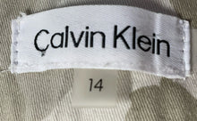 Load image into Gallery viewer, Calvin Klein Womens Beige Camouflage Print Flat Front Pockets Ankle Pants Sz 14