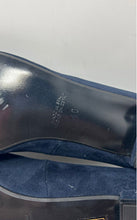 Load image into Gallery viewer, Cuple Womens Dark Blue Suede Cap Toe Slip-On Ballet Flats Size EUR 40