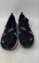 Load image into Gallery viewer, Puma Girls Wired Run 386826-01 Black Low Top Slip-On Sneakers Shoes Size 5C